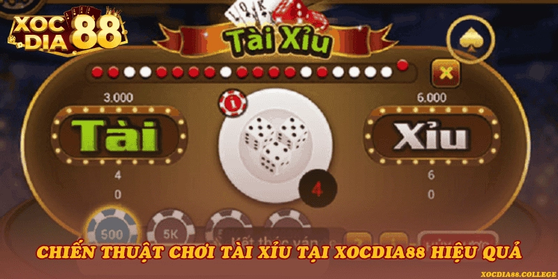 Chiến thuật chơi Tài xỉu tại Xocdia88 hiệu quả