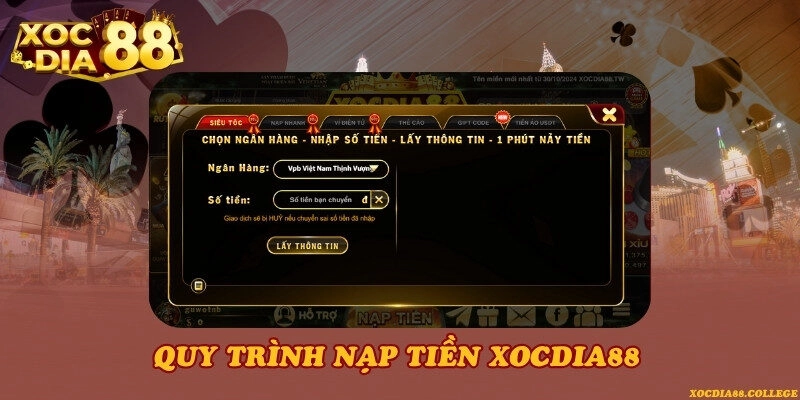 Nạp tiền Xocdia88