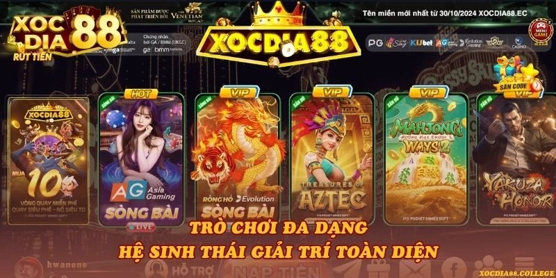 Trò chơi đa dạng – Hệ sinh thái giải trí toàn diện